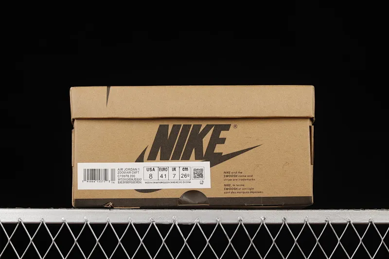 All categories Air Jordan Jordan series basketball shoes Air Jordan 1 High Air Jordan 1 Zoom CMFT AJ1 Joe 1 white, black and yellow color matching CT0978-200